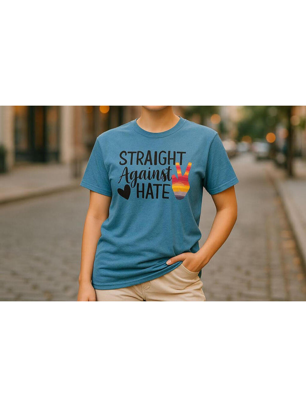 Straight Against Hate For LGBT Unisex T-Shirt